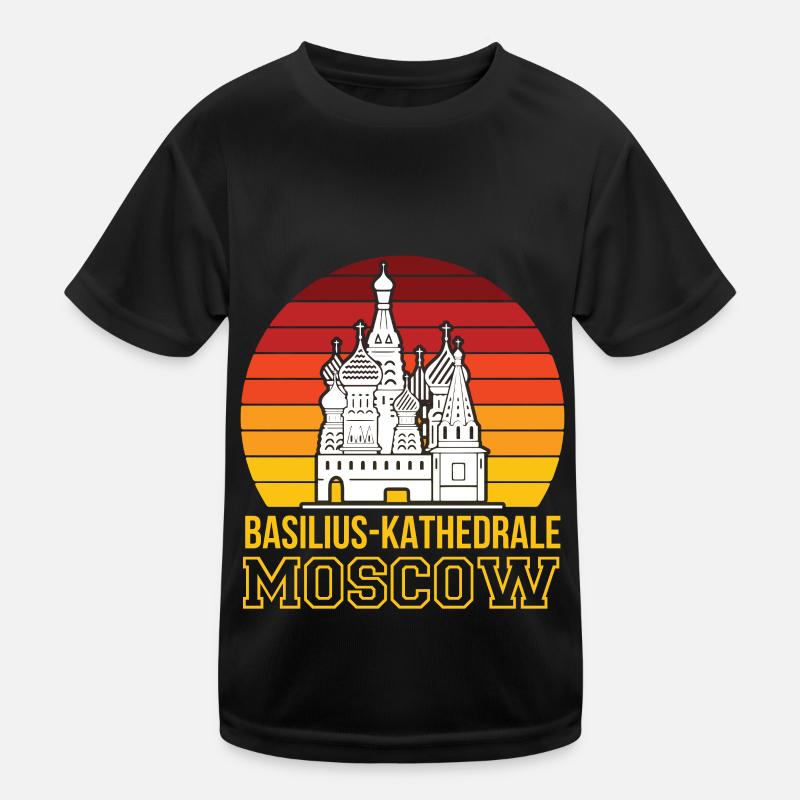 Cathédrale Saint-Basile Moscou Christ Russie T-shirt sport Enfant