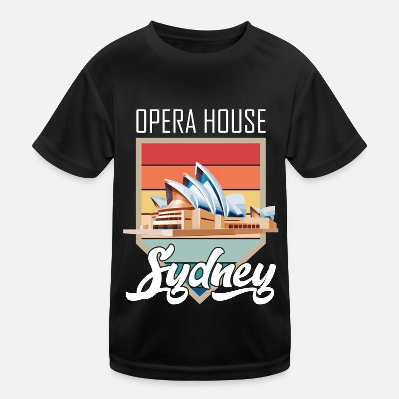 Sydney Opera House Outback Australia Orchestra Kids Functional T-Shirt