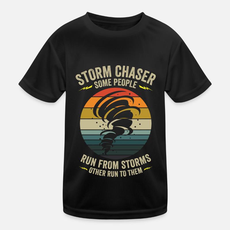 Storm Hunter Tornadoes Storm Chaser Gift Kids Functional T-Shirt