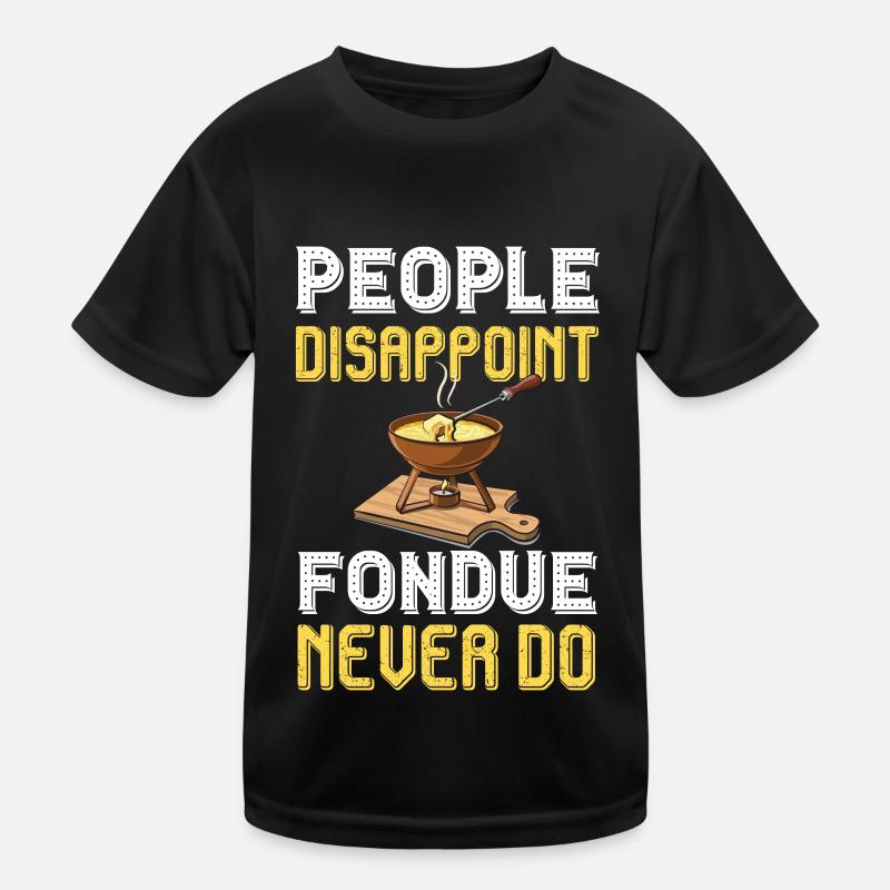 Fondue Glück aus den schweizer Alpen Kinder Funktions-T-Shirt
