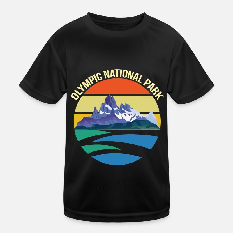 Montagnes du parc national de l’Olympe de Washington T-shirt sport Enfant
