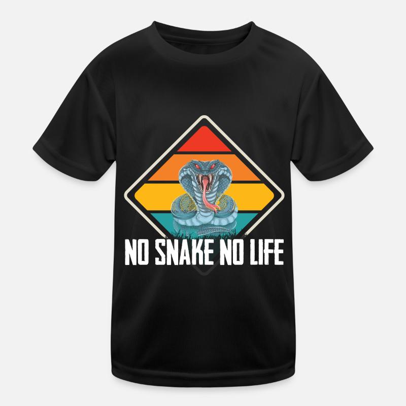 Schlange Boa Constrictor Kobra Zoo Kinder Funktions-T-Shirt