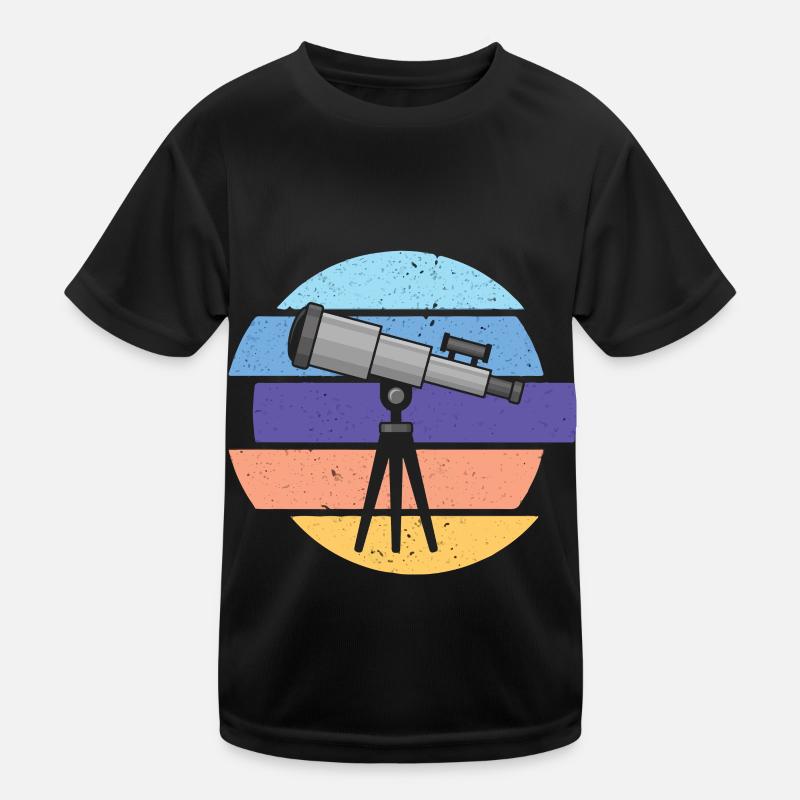 Télescope Astronome Galaxie Voie Lactée T-shirt sport Enfant