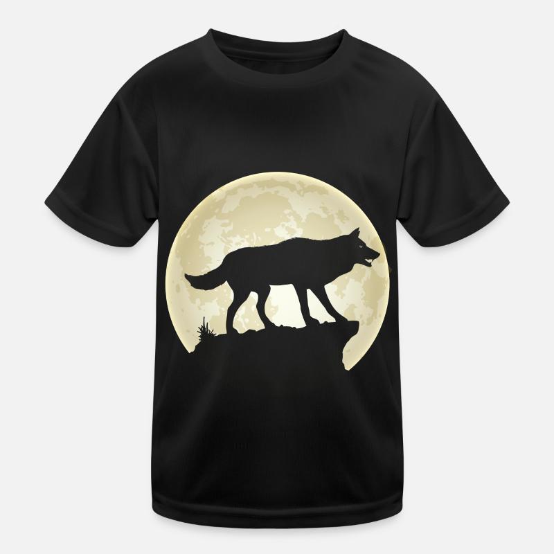 Full Moon Wolf Pack Wolf Pack Kids Functional T-Shirt