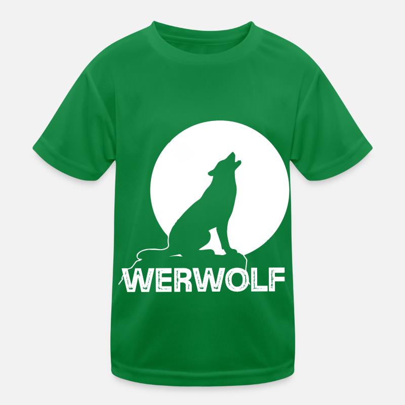 Werewolf Full Moon Wolf Wolf Pack Kids Functional T-Shirt