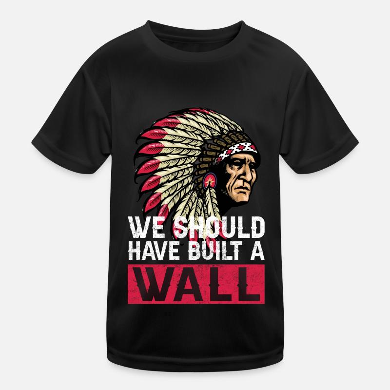 Indianer Ureinwohner Amerika Native American Kinder Funktions-T-Shirt