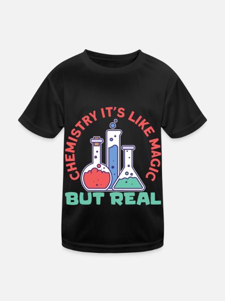 Scientist Chemist Physicist Physics Gift - Kids Functional T-Shirt - black - Front