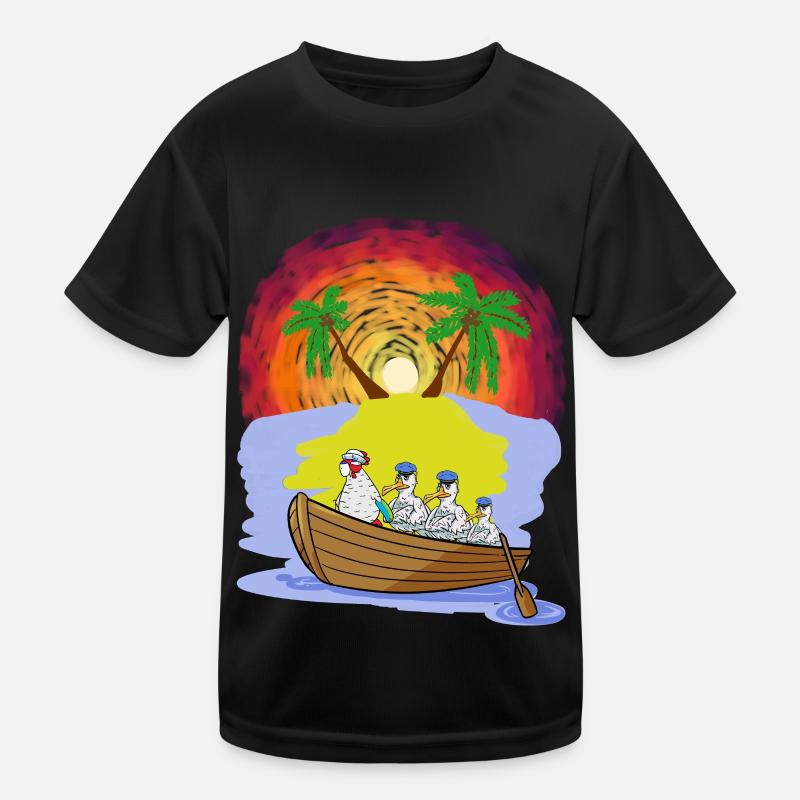 Abenteuer Freizeit Expedition Karibik Oma Huhn Kinder Funktions-T-Shirt