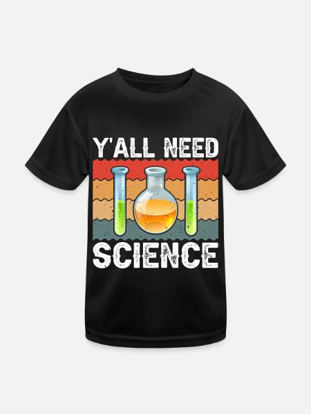 Scientist Chemist Physicist Physics Gift - Kids Functional T-Shirt - black - Front