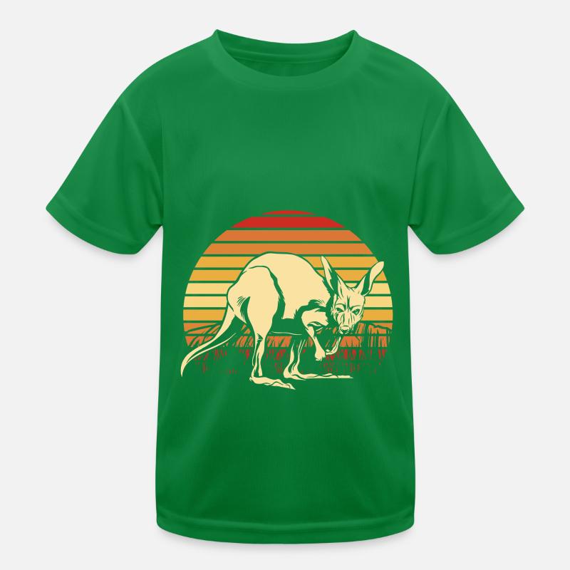 Kangourou Rétro Australie Down Under Outback T-shirt sport Enfant