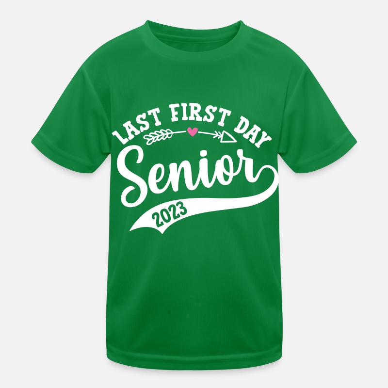 My Last First Day Senior Class Of 2023 Kinder Funktions-T-Shirt