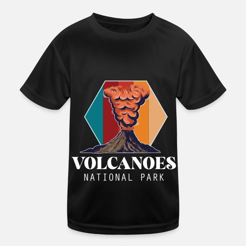 Vulkan Insel Nationalpark Hawaii Vulkan Souvenir Kinder Funktions-T-Shirt