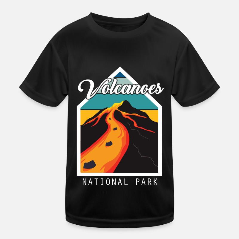 Vulkan Nationalpark Insel Hawaii Vulkan Souvenir Kinder Funktions-T-Shirt