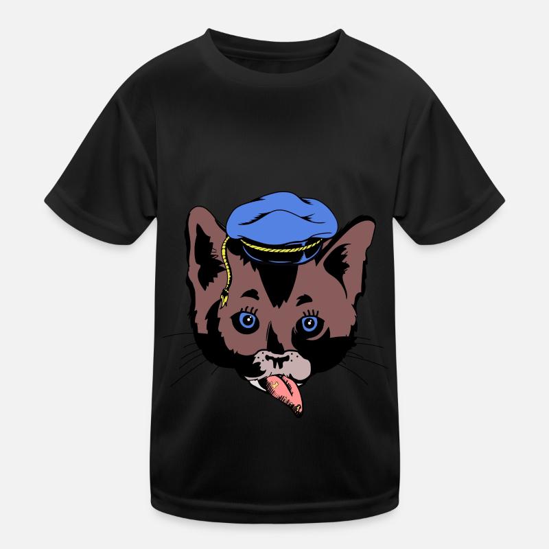 Cat’s Head Sailor Sailor Ship Ahoi maritim T-shirt sport Enfant