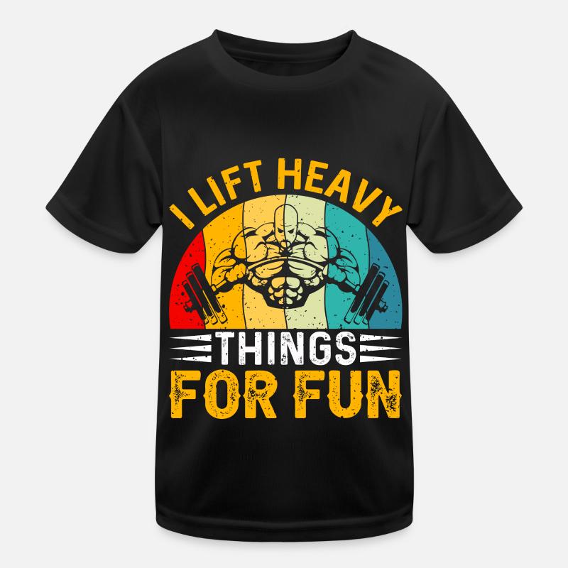 Gewichtheber Gewichtheben Bodybuilder Geschenkidee Kinder Funktions-T-Shirt