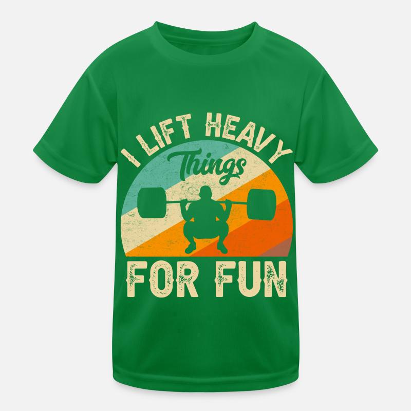 Gewichtheber Gewichtheben Bodybuilder Geschenkidee Kinder Funktions-T-Shirt