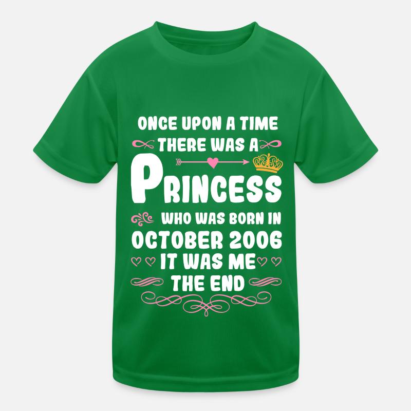 Il était une fois une princesse. Naissance en octobre 2006 T-shirt sport Enfant