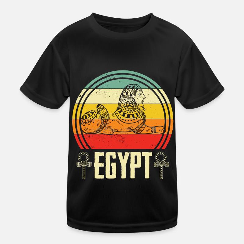 Egypte Pharaon Anubis Sphinx Pyramides d’égyptologie T-shirt sport Enfant