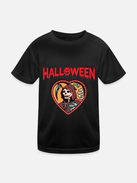Halloween Grim Reaper Scythe of Death Reaper Angel - Kids Functional T-Shirt - black - Front