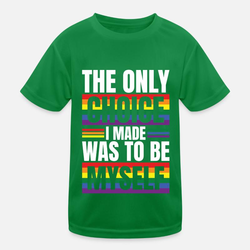 LGBT Human Mensch Regenbogen Geschenkidee Kinder Funktions-T-Shirt