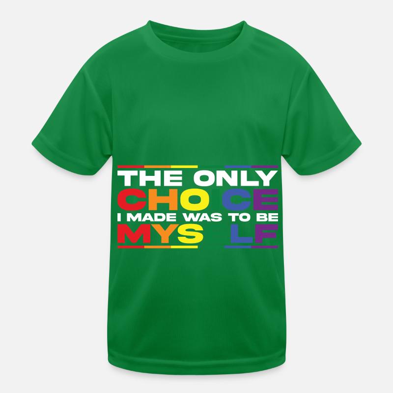 LGBT Human Mensch Regenbogen Geschenkidee Kinder Funktions-T-Shirt