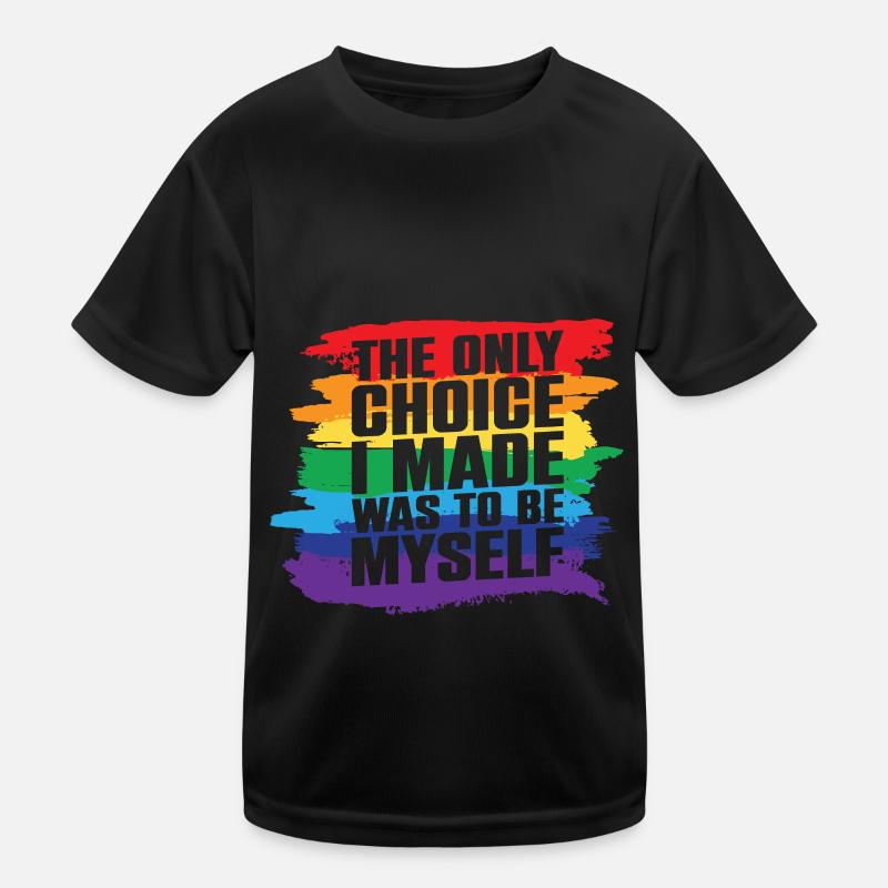 LGBT Human Mensch Regenbogen Geschenkidee Kinder Funktions-T-Shirt