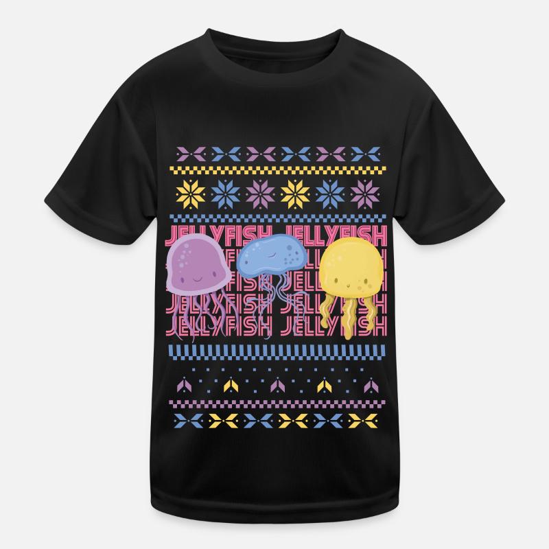 Qualle Hässlicher Pullover Ozeanleben Unterwassert Kinder Funktions-T-Shirt