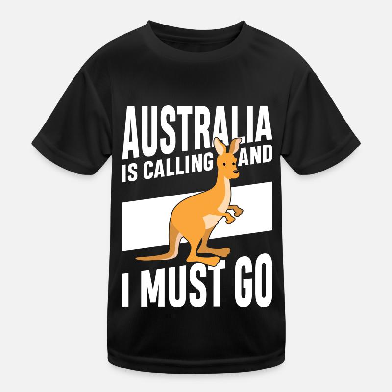 Australia calls Kangaroo Outback Cute Kangaroos Kids Functional T-Shirt