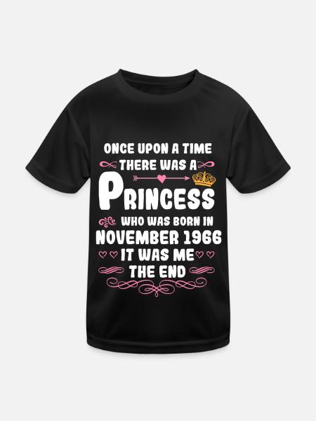 Il était une fois une princesse. Novembre 1966 Gebur - T-shirt sport Enfant - noir - Devant