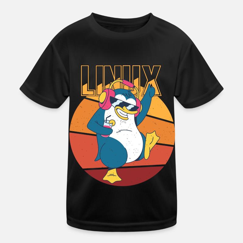Party Linux Root Cool Penguin Nerd Game Programmer Kinder Funktions-T-Shirt
