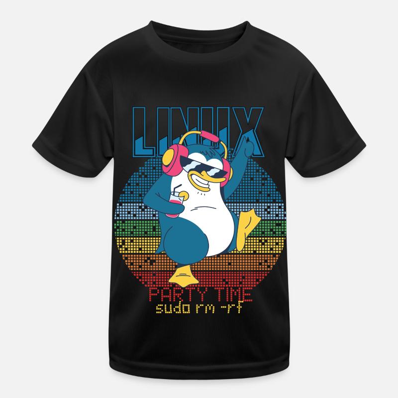 Linux Party Sudo Root Geek Admin Penguin Nerd Prog T-shirt sport Enfant