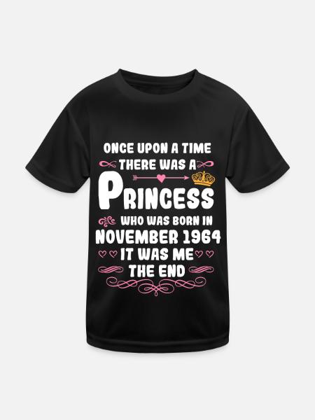 Il était une fois une princesse. Novembre 1964 Gebur - T-shirt sport Enfant - noir - Devant