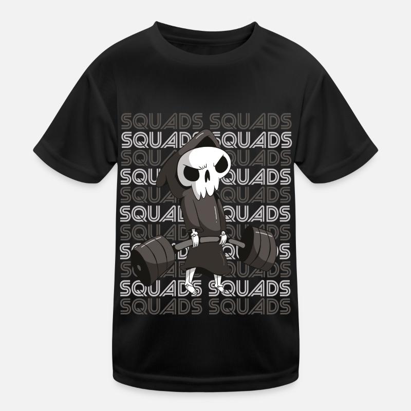 Death Squads Training Motivation Deadlift Fi Kids Functional T-Shirt