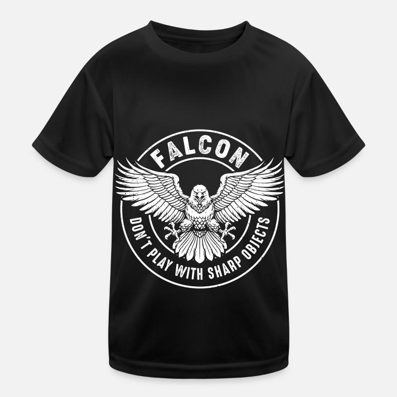 Falcon Sharp objects Falconry Ornithologist Eagle Kids Functional T-Shirt