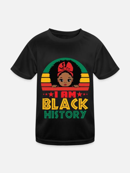 Black History Women Proud Black Melanin Festival - T-shirt sport Enfant - noir - Devant