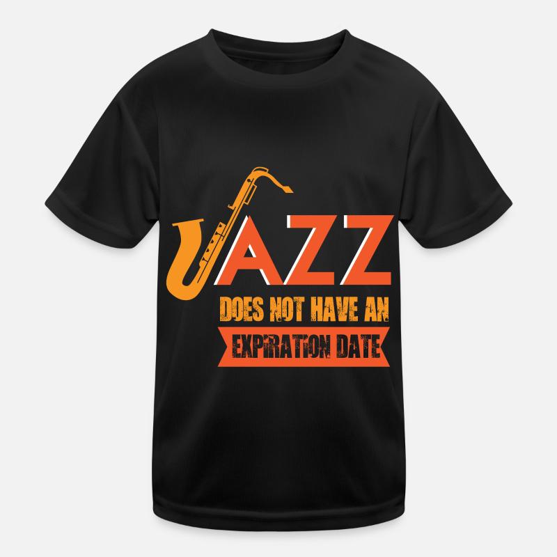 Saxophone Jazz Orchestra Musicians Smooth Jazz Kids Functional T-Shirt
