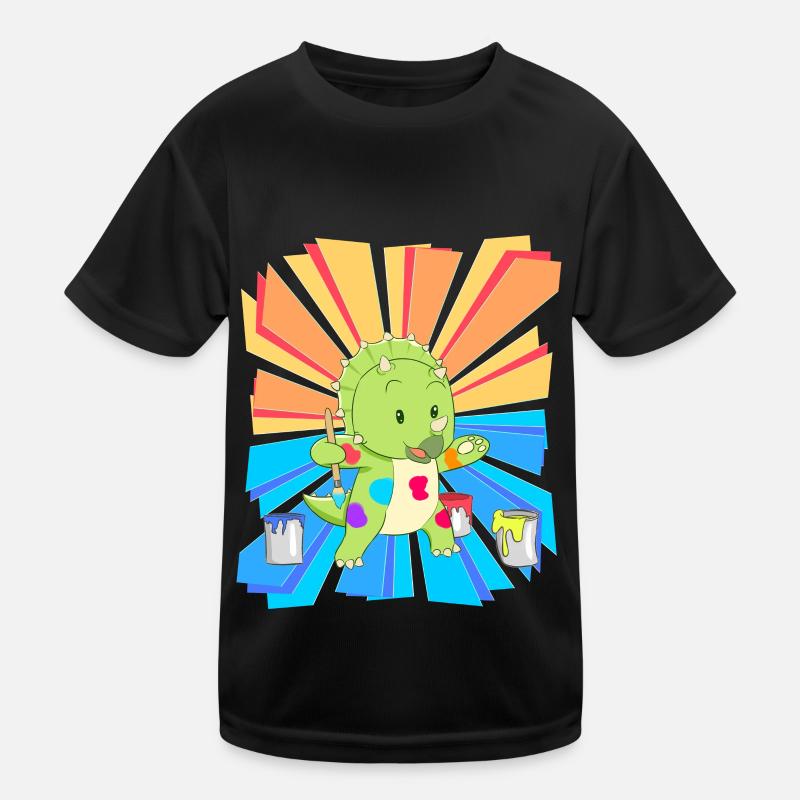 Geburtstagsgeschenk Kinder Kindergarten malen bunt Kinder Funktions-T-Shirt