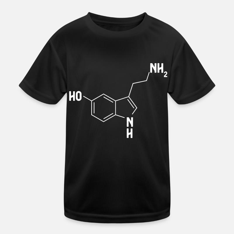 Molécule de sérotonineSymbole chimique Psychologue T-shirt sport Enfant