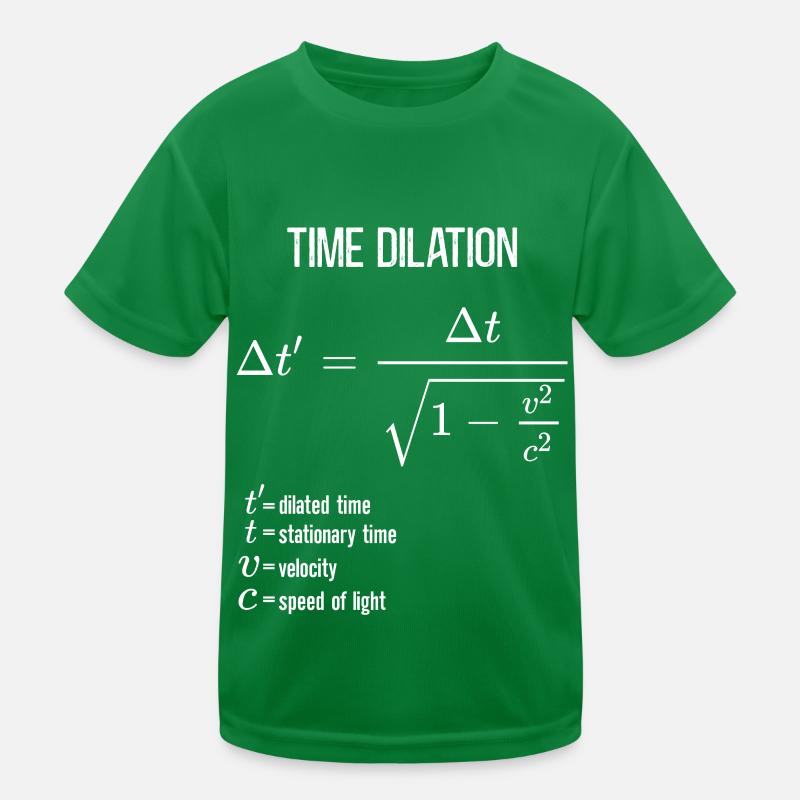 Dilatation temporelle de la relativité restreinte T-shirt sport Enfant