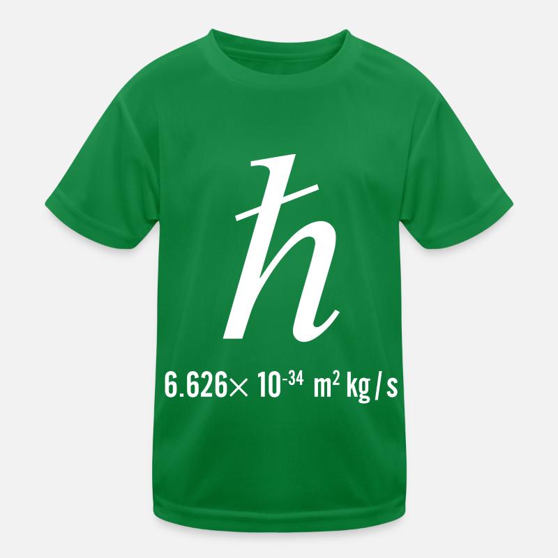 Reduced Planck's Constant Quantum Mechanics Physic Kids Functional T-Shirt
