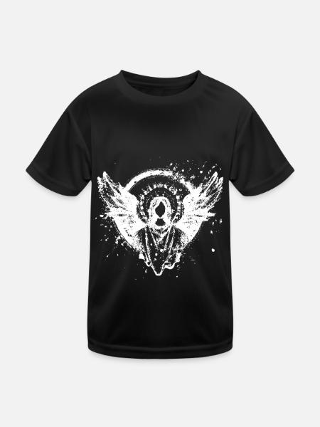 Angel Epic Beyond Death Resurrection Jesus God - Kids Functional T-Shirt - black - Front