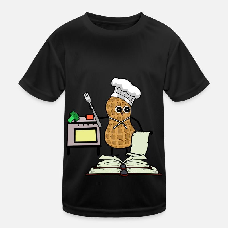Peanut Cookbook Hobby Chef Kitchen Stove Kids Functional T-Shirt