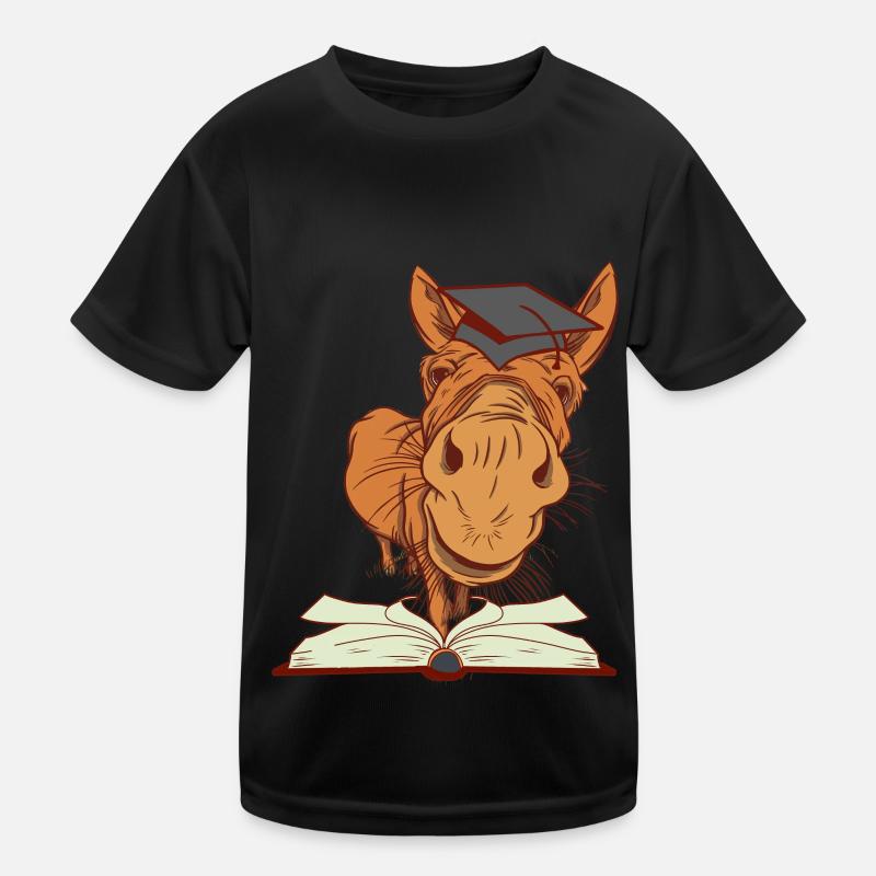 Donkey mule enrollment first grader clever Kids Functional T-Shirt