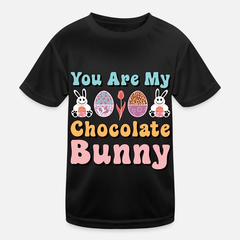 Tu es mon chocolat drôle mignon Pâques T-shirt sport Enfant