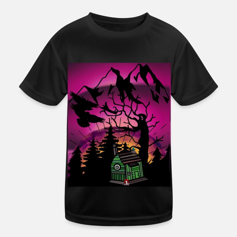 Horizont Waldbewohner Kinder Märchen Märchenfigur Kinder Funktions-T-Shirt