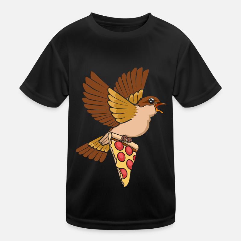 Pizza Eater Observation des oiseaux T-shirt sport Enfant
