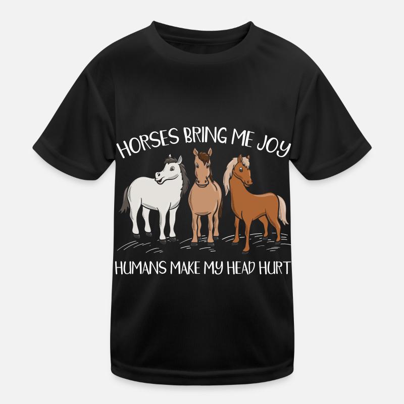 Pony joy horses bring me Kids Functional T-Shirt