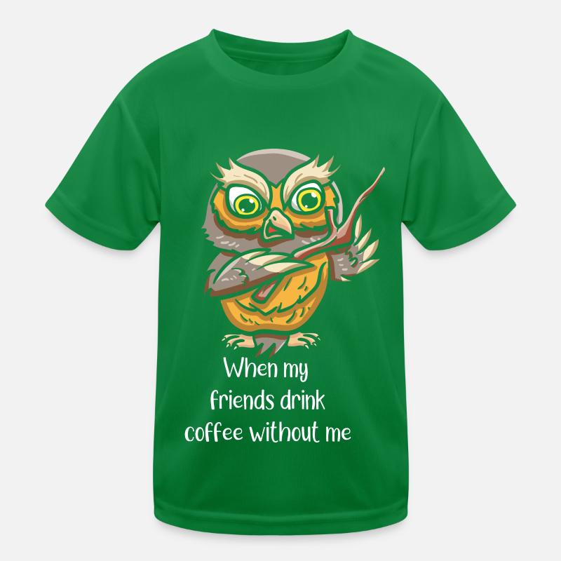 Coffeeholic Coffee Drinker Bird T-shirt sport Enfant