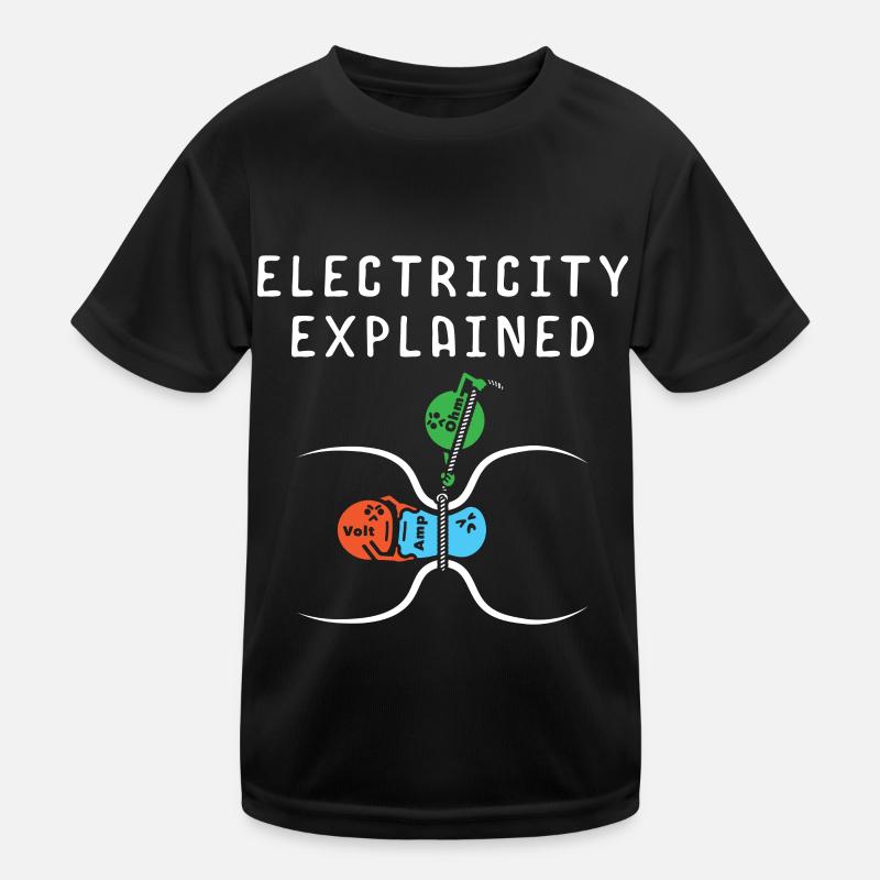 Natural Sciences Electrical Engineering Kids Functional T-Shirt