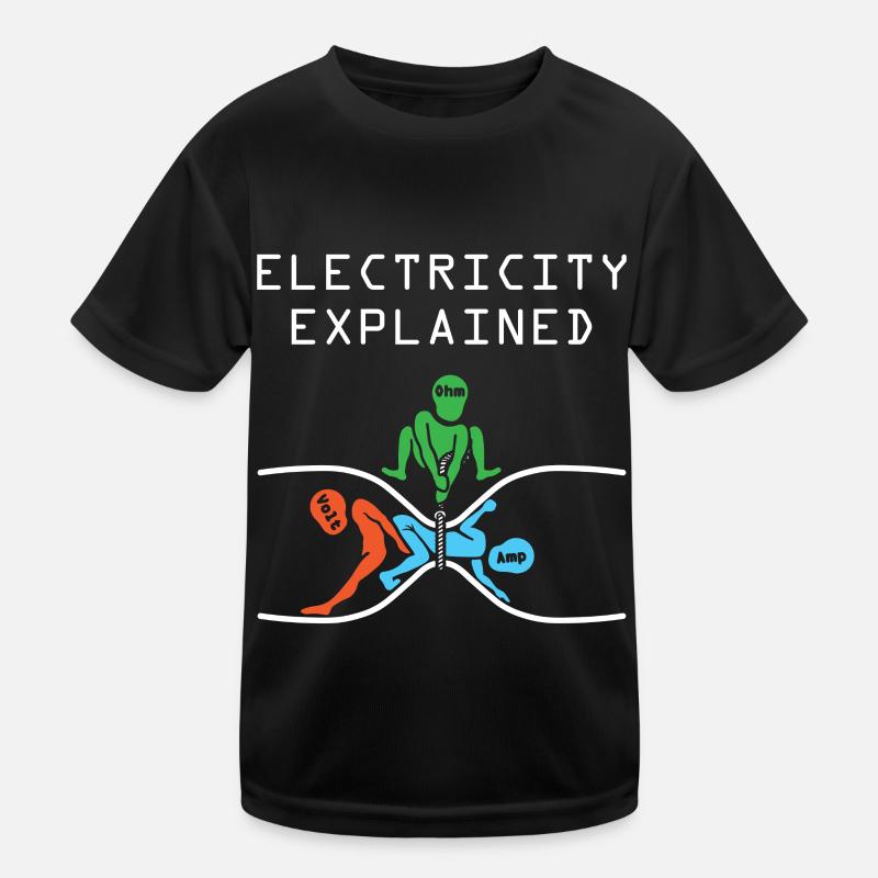 Electron physics Kids Functional T-Shirt